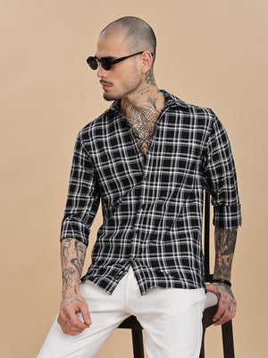 Button Down Regular Fit Black Shirt