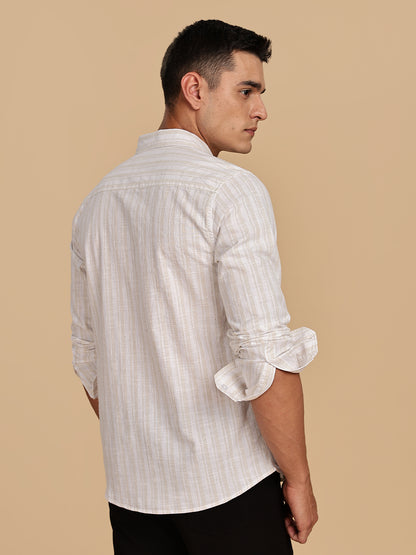Organic Khadi Linen Beige Shirt