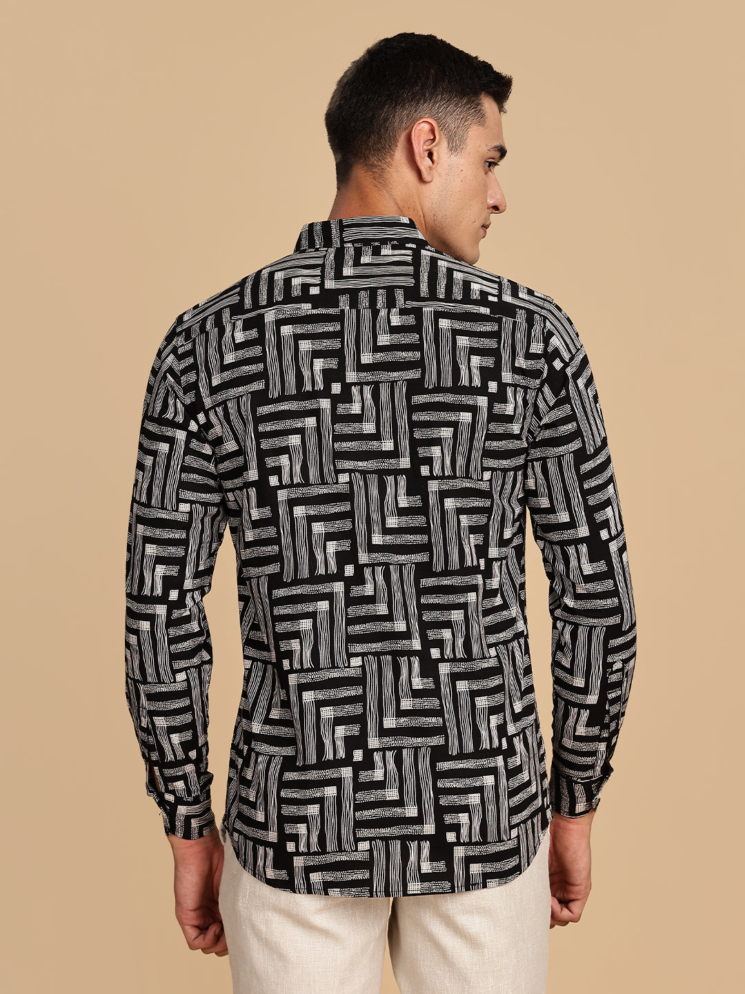 Premium Black Cotton Linen Shirt