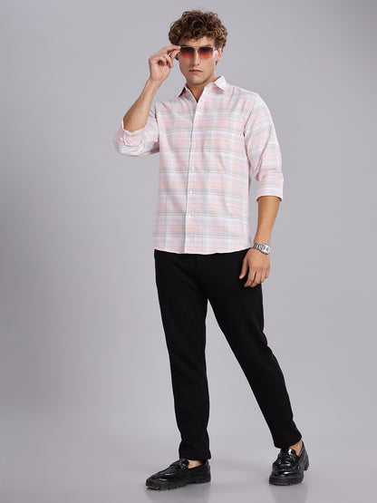 Oxford Pink Button Down Cotton Shirt