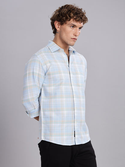 Oxford Blue Button Down Collar Shirt