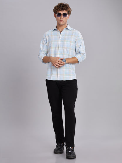 Oxford Blue Button Down Collar Shirt