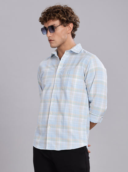 Oxford Blue Button Down Collar Shirt