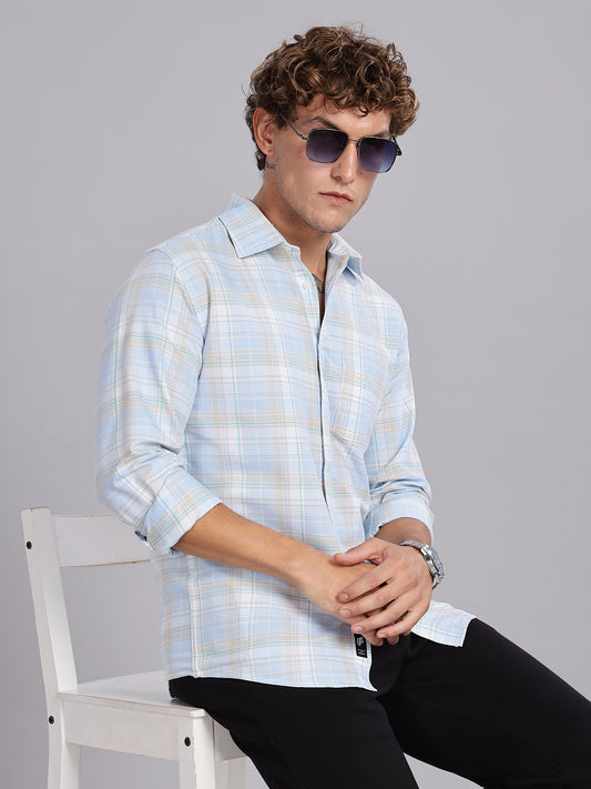 Oxford Blue Button Down Collar Shirt