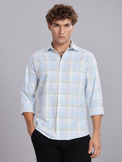 Oxford Blue Button Down Collar Shirt